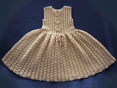 vestido de croche para bebe