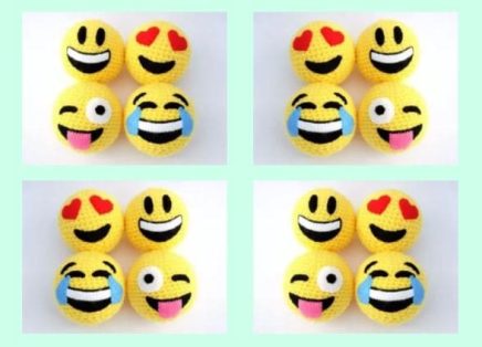 Almofada em Crochê Passo a Passo Emoji