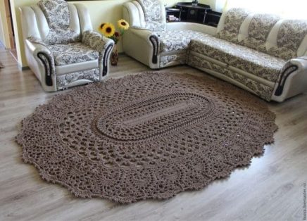 Tapete Oval Simples e Econômico