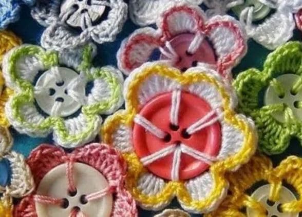 Flor-de-Croche-com-Botão
