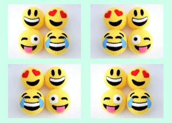 Almofada em Crochê Passo a Passo Emoji