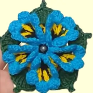Flor em Crochê Passo a Passo