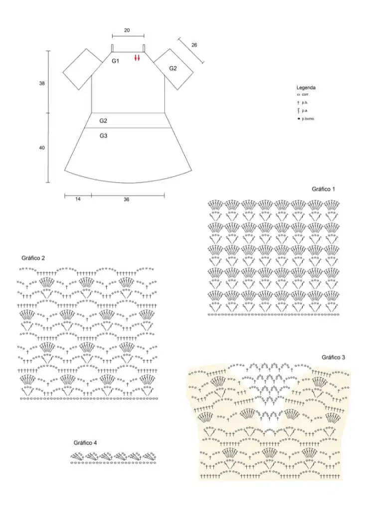 Vestido de Crochê Natural Elegante