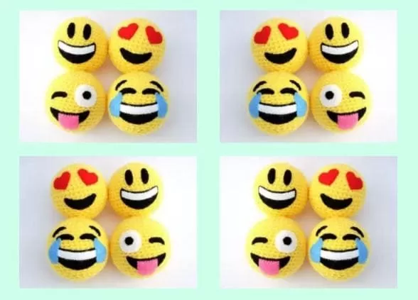 Almofada em Crochê Passo a Passo Emoji