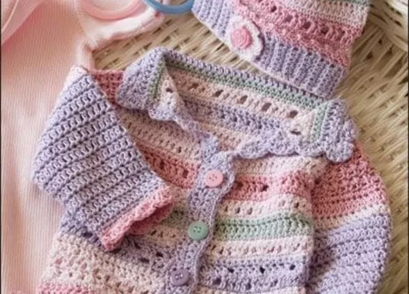 Cardigan de Crochê Infantil Passo a Passo Cardigan de Crochê Infantil Passo a Passo