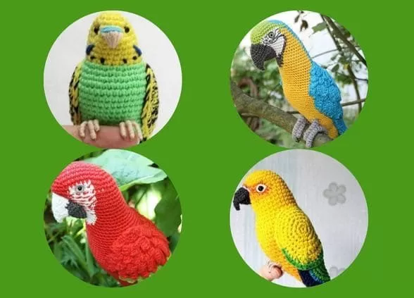 Como Fazer Amigurumi Passo a Passo Papagaio